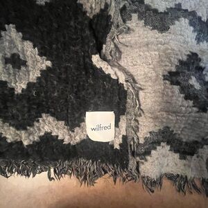 Wilfred Black and Gray Textured Throw